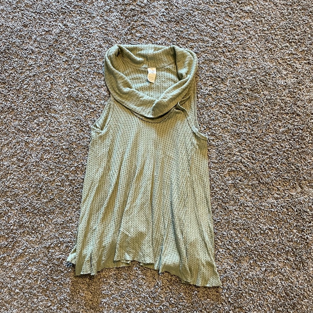 Free People Waffle Knit Tank Top